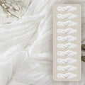 FEXIA 10Pcs White Cheesecloth Table Runner Wedding Bridal Boho Decorations by FEXIA