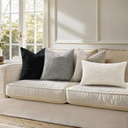 decorUhome Textured Chenille Throw Pillow Covers 26x26 Set of 2 Grey - Image 5