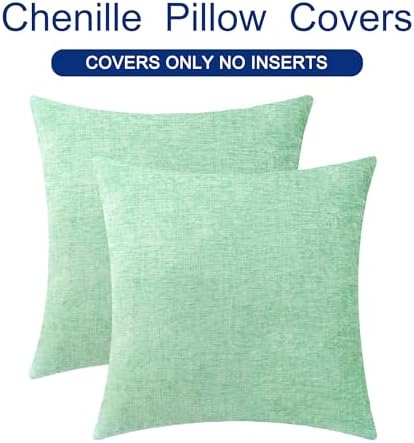 CaliTime Decorative Couch Throw Pillow Covers 26 X 26 Inches Grey Green - Image 6