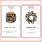 22 Inch Spring Summer Flower Wreaths for Front Door, Artificial Colorful Floral Door Wreaths with Lavender Daisies Green Leaves Farmhouse for Inside Outside Home Window Weeding Decor - Image 4