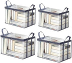 4 Pack Clear Comic Book Storage Containers, Gray by SKYJORMY