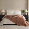 EVERGRACEHOME Chunky Chenille Knit Throw Blanket, 108x92, Terracotta Clay by EVERGRACE
