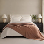 EVERGRACEHOME Chunky Chenille Knit Throw Blanket, 108x92, Terracotta Clay by EVERGRACE