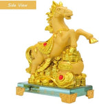 Feng Shui Chinese Zodiac Year Golden Resin Collectible Figurines Decoration for Luck & Wealth Perfect for Your Home or Office (HOS-JUC) - Image 3