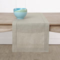 Solino Home 100% Pure Linen Table Runner Natural Hemstitch, 14 x 156 in by SolinoHome