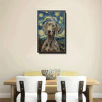 Metal Sign Vintage Tin Sign Weimaraner Starry Night Weimaraner Graceful Weimaraner in A Night Sky for Home Lodge and Seasonal Displays Waterproof Aluminum 12×16 Inches with Metal Frame - Image 4