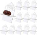 Potchen 12 Pack Ramadan Date Holders Acrylic Glass Bismillah Islamic Calligraphy Date Stands Home Table Centrepiece Decorations for Eid Ul Fitr Fasting Ramazan Adha Gifts Party Favors(Dome,Clear) by Potchen