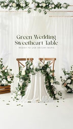 Ling's moment Ivory Eucalyptus Flower Garland White Wedding Arch 6 FT - Image 4