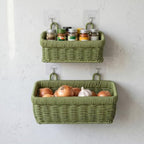 Wall Baskets, Hanging Wicker Style Basket, Over Door Organizer - Image 6