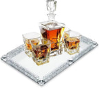 Large Crystal Tray, 15.7"x11.8" Silver Rectangular Perfume Tray - Image 6