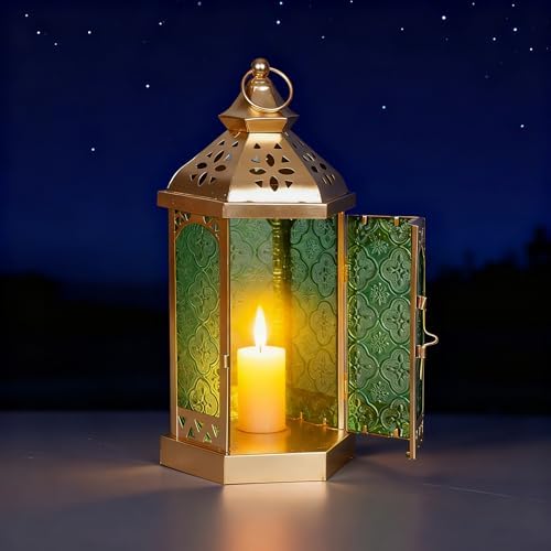 Candlestick Candle Barrels Moroccan Style Retro Lanterns Projection Lights Hollowed-Out Decorations Home Ramadan Hanging Outdoor Indoor Courtyard Porch Festival Weddings by Unknown