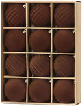 3.15In Brown Velvet Christmas Ornaments Set,12Pcs Flocked Ornaments Balls by Senjie