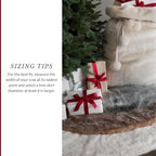Balsam Hill Lodge Faux Fur Christmas Tree Skirt - Premium Rustic and Luxurious Fur Accents in Brown and Ivory for Tree Decor, Brown, 48" - Image 5