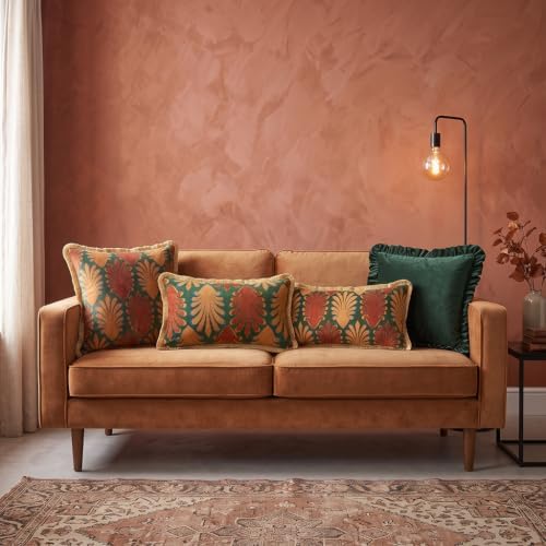 patdrea Designer Velvet Throw Pillow Cover,Set of 2,12"x20"-OldlegendA - Image 4