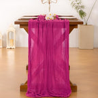 Cheesecloth Table Runner Fall Boho Wedding Birthday Party Home Decor - Image 5