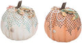 GALLERIE II Fishing Net Pumpkin Ocean Coastal Beach Large Assortment of 2 A/2 Halloween Fall Harvest Hard Figure Decor Decoration Orange by GallerieII