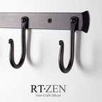 RTZEN Classic Farmhouse Wall Mount Multi-Use Wrought Iron Hook Set (3 Pack) - Image 4