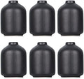 6 Pack Boho Vases, Modern Black Ceramic Bud Vases for Home Decor, Dry Flowers Centerpieces in Bulk, Mini Flower Vases for Wedding Decor by QIANLING