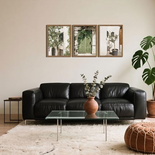 Wood Framed Vintage Italy Wall Art, Olive Green City Landscape Canvas Wall Decor Paintings, Large Modern Minimalist Posters Prints Pictures for Living Room,Bedroom,Office 16x24 Inch - Image 7