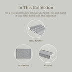Over&Back 18x108 Woven Frayed Chambray Cotton Table Runner - Washable Table Runners for a Custom Home Decor Tablescape - Hand-Finished Frayed Edges - Coffee Table, Dinner Table, Living Room - Grey - Image 4