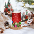 ALAZA Christmas Tree Decoration and Snowflakes Red Flickering Flameless Candles Battery Operated with Remote Timer,Tea Light Candles LED Pillar Votive Candles Set of 2 for Outdoor Indoor Decorations - Image 5