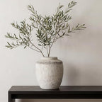 Ceramic Flower Vase Home Decor Rustic Vintage Terracotta Vase 7.28" - Image 2