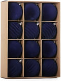 3.15In Velvet Ornaments for Christmas Tree,12Pcs Christmas Ornaments Set by Senjie