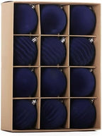 3.15In Velvet Ornaments for Christmas Tree,12Pcs Christmas Ornaments Set by Senjie
