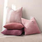 MIULEE Soft Corduroy Decorative Throw Pillow Covers Purple Pink 20x20 - Image 7