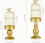 2PCS Iron Birdcage Candle Holder Decorative for Weddings Home Vintage Detachable Centerpieces Tables Hanging Outdoor Indoor Courtyard - Image 2