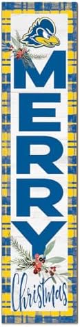 KH Sports Fan Delaware Fightin' Blue Hens Holiday Porch Leaner, 11x46 Inches, Fightin Blue Hens Outdoor Christmas Sign; Display Some Holiday Cheer with This Delaware Fightin Blue Hens Christmas Sign by CornellBigRed