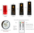Raycare 9 Pcs Black Halloween Flameless Pillar Candles with Remote Timer - Image 7