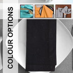 LFH Home Hemstitched Cloth Dinner Napkins 18x18 Inch Set of 12 - Reusable 100% Cotton Machine Washable Cocktail Napkins with Metered Corners for Daily, Party, Wedding, Bar Use - Black - Image 3