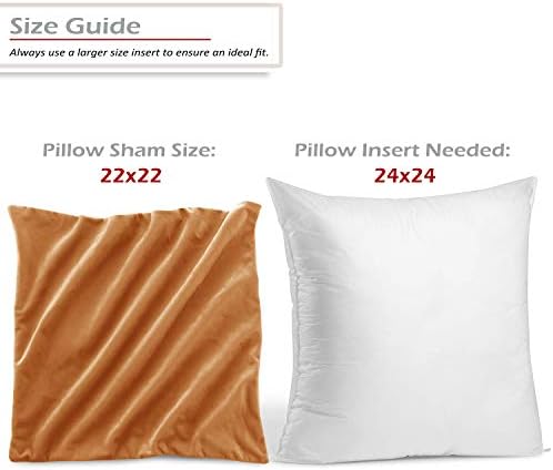 Nestl Throw Pillow Covers, Cozy Velvet Decorative Autumn Pillow Covers 22x22 Inches, Soft Solid Couch Pillow Covers for Sofa, Bed and Car, Set of 4 - Rust Orange Brown - Image 2