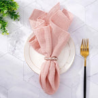 JarThenaAMCS 100Pcs Rose Gold Pearl Napkin Rings Stretched Pearl Beaded Napkin Holder Buckles Pearls Rhinestone Dinner Table Ring for Wedding Birthday Valentine's Day, 1.6 Inch - Image 5