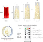 Raycare 9 Pcs Flameless Battery Operated Pillar Candles with Remote Timer - Image 6