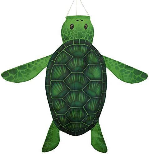 In the Breeze 5169 — 3D Sea Turtle Windsock — Hanging Outdoor Beach Decoration for Yards, Gardens by InTheBreezeHomePage