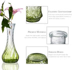 Glass Bud Vase Set of 60 - Small Vases for Flowers in Bulk - Assorted Vintage Crystal Vases for Flowers, Table Centerpieces (Green, 60 Pcs) - Image 6