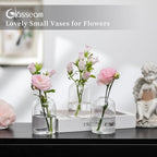 Glasseam Glass Bud Vases for Centerpieces: Bulk of 24 Clear Small Vases - Image 5