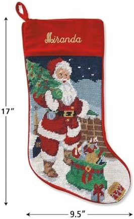 Lillian Vernon Personalized Heirloom Christmas Needlepoint Stocking - Image 5