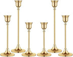 Candlestick Holders,Taper Candle Holder for Candlesticks Gold Brass Vintage Candle Stick Candle Holders Candelabra Candle Holder for Fireplace Party Dining Home by BEZURA