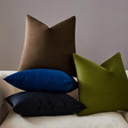 JUSPURBET 28x28 Euro Velvet Throw Pillow Covers Set of 2,Brown - Image 3