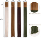 Mokof Boho Macrame Wall Hanging Decor for Living Room Bedroom, 71", 4 Pack - Image 3