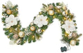 Garvee 6 Feet Christmas Garland with Lights & Magnolia for Mantle by Garvee