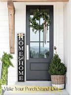 Outdoor 2in1 Welcome sign for Front Door, Vertical Welcome sign for Front Porch Standing,Welcome Home Sign,Porch Signs, Interchangeable 4ft Tall,Home Sweet Home Sign, Long, Wood,Farmhouse Porch Decor - Image 4