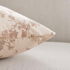 100% Cotton French Pastoral Throw Pillow Covers Set of 2, 24x24 Inch Double Sided/Brown, Farmhouse Decorative Cushion Covers for Sofa Bed Living Room Home Decor - Image 3