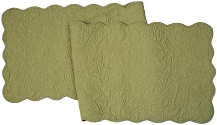 Christiana Sweet Pea Floral Quilt 100% Cotton Table Runner 14" x 51" by CFHome