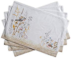 Maison d' Hermine Placemats Set of 4 Reusable 100% Cotton (13"x19") by MaisondHermine