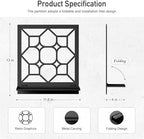 Classical Candle Wall Sconce, Black Bathroom Wall Decor, Farmhouse Wall Art for Living Room Bedroom Bathroom (2 Pack 11.8 x 13 in) - Image 2