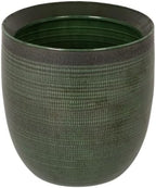 Creative Co-Op Textured Stoneware Planter, Green by Unknown